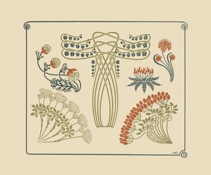 Abstract design based on tiny flowers. (1900)