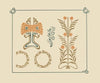 Abstract design based on tiny leaves and berries. (1900)