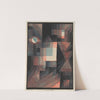 Abstract. Red and Green Gradation [with some cinnibar in vertical format] by Paul Klee