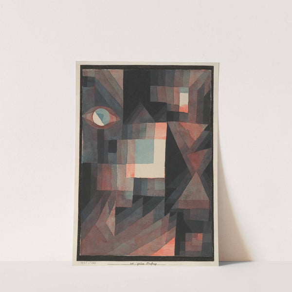 Abstract. Red and Green Gradation [with some cinnibar in vertical format] by Paul Klee