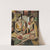Abstract–Two Women with Tennis Racquets by Carl Newman