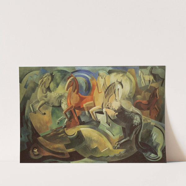 Abstraction of horses by Mainie Jellett
