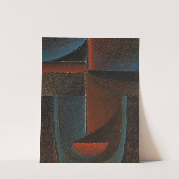 Abstrakter Kopf; Blau-Rot (Abstract Head; Blue-Red) (1933) by Alexej von Jawlensky