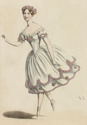 Acad. Royale Musique. Mlle Carlotta Grisi dans Le diable à quatre (acte 2e) (1845)