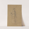 Academic study of a male figure by Mariano Fortuny Marsal