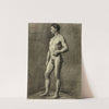 Académie d’homme debout, tourné vers la gauche (modèle d’atelier) (1896) by Arthur-Joseph Gueniot