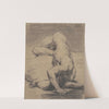 Académie d&#039;homme nu, allongé, vu d&#039;en haut by Etienne-Maurice Falconet