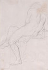 Academy Sketch of a Seated Male Figure.