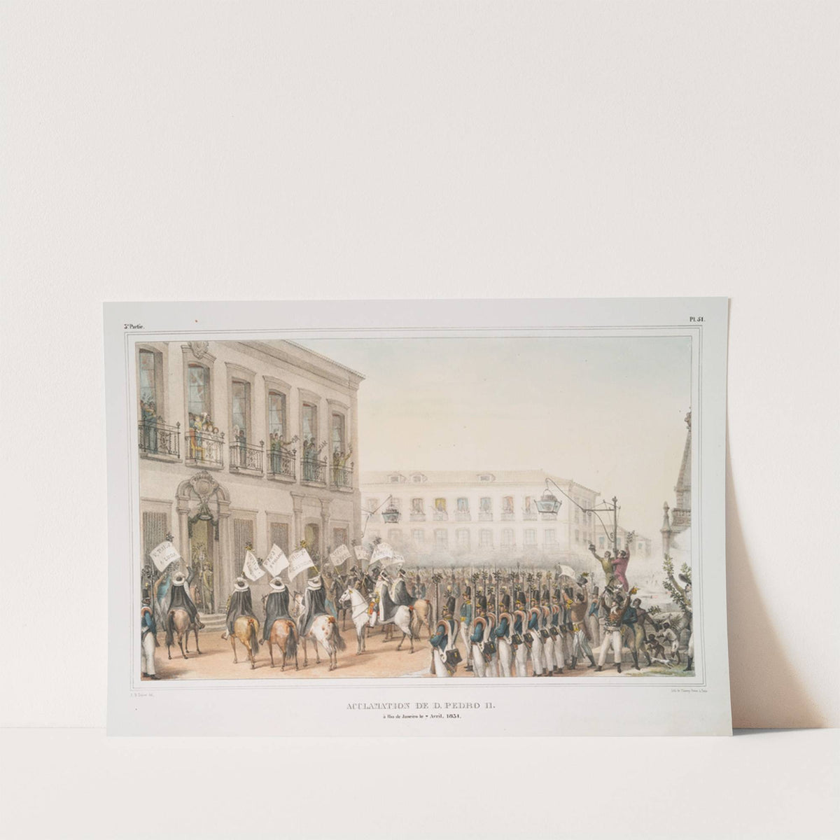 Acclamation de D. Pedro II à Rio de Janeiro le 7 Avril, 1851 (1834 - 1839) by Jean Baptiste Debret