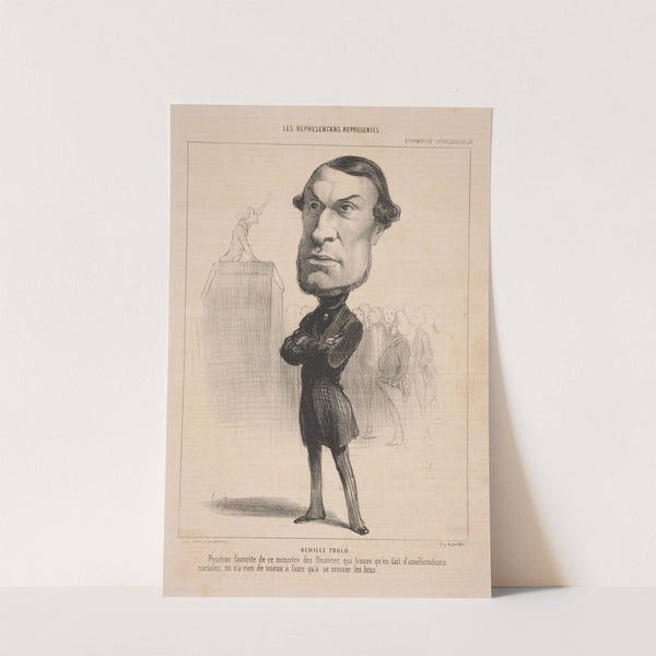 Achille Fould. Favorite position of finance minister who . . . (1849) by Honoré Daumier