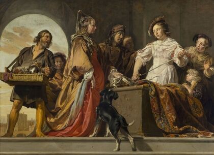 Achilles among the Daughters of Lycomedes (Ovid, Metamorphoses, XII, 162 ff) — size preview