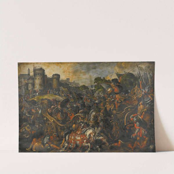 Achilles confronting Hector outside Troy by Juan de la Corte