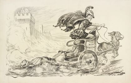 Achilles drags the body of Hector around the walls of Troy (1914) — size preview