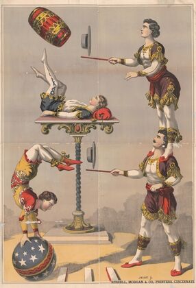 Acrobatic act (1870-1880)
