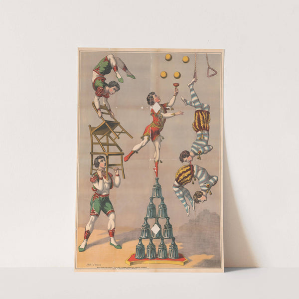 Acrobatic act (1870) by Russell, Morgan &amp; Co.