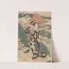 Actor Holding Cherry Blossom by Toyokuni Utagawa