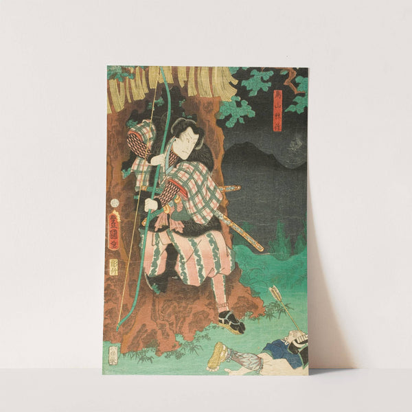 Actor in the role of Toriyama Akisaku in the Play Shiranui Monogatari by Utagawa Kunisada (Toyokuni III)