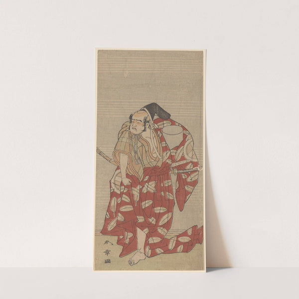 Actor Otoni Hiroji as Samurai with Box by Katsukawa Shunshō