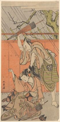 Actors Nakamura Nakazo I and Yamashita Kinsaku II