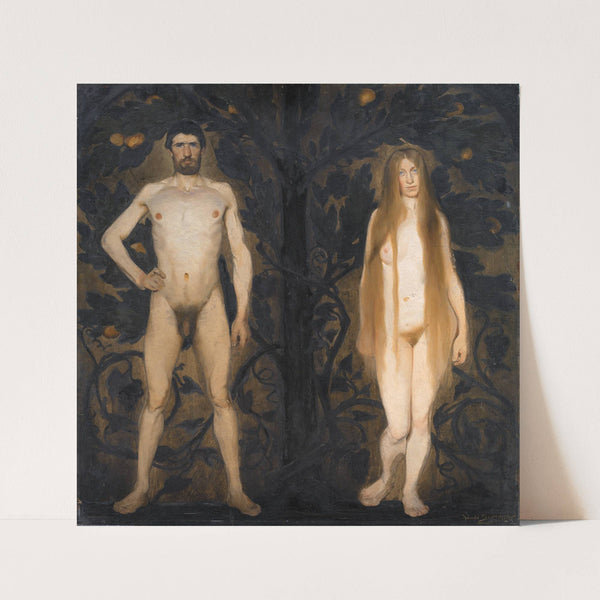 Adam and Eve by Harald Slott-Møller