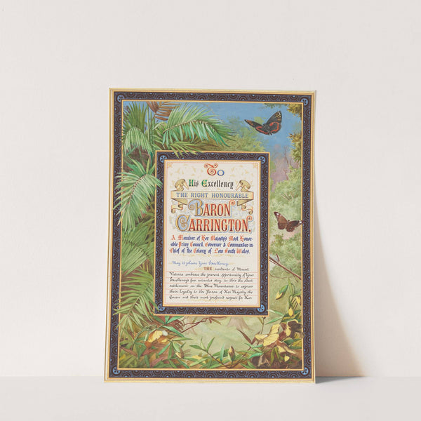 Addresses Presented To Lord Carrington Governor Of New South Wales, Pl.15 (1888)