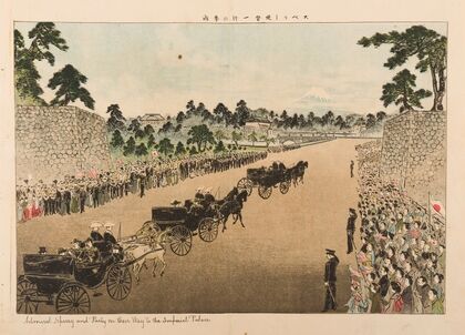 Admiral Sperry and Party on Their Way to the Imperial Palace (1908)