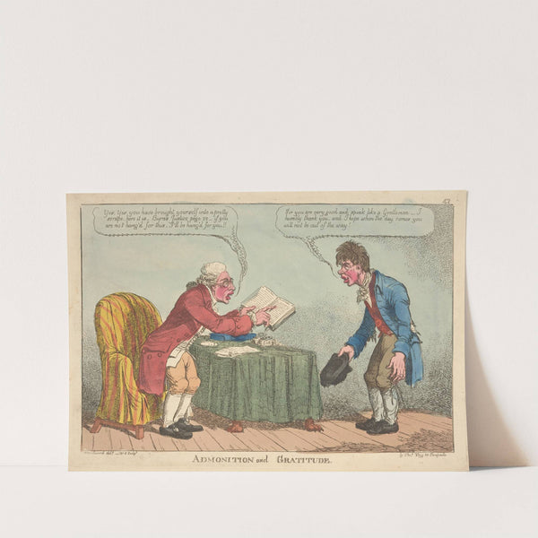 Admonition and gratitude. (1807) by George Moutard Woodward