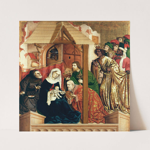 Adoration of the Magi; The Wings of the Wurzach Altar (1437) by Hans Multscher