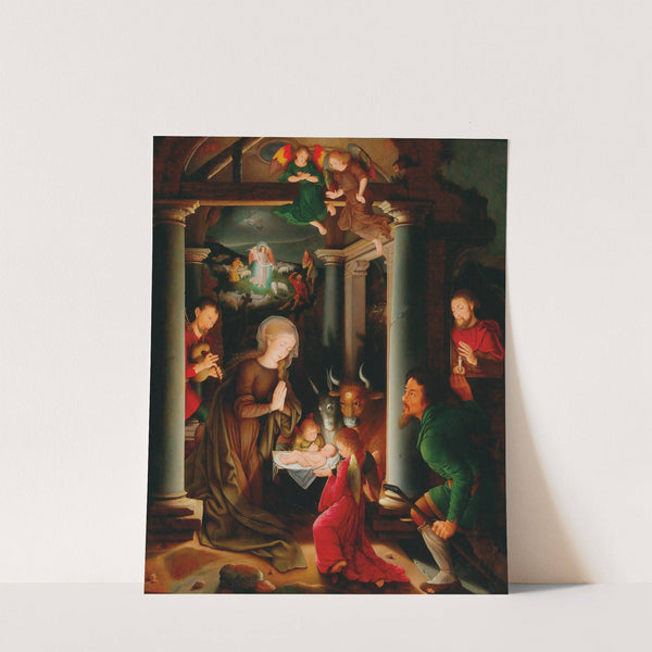 Adoration of the Shepherds by School of Bruges