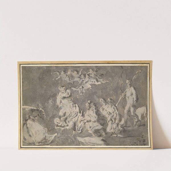 Adoration of the Shepherds (17th century) by Leonaert Bramer