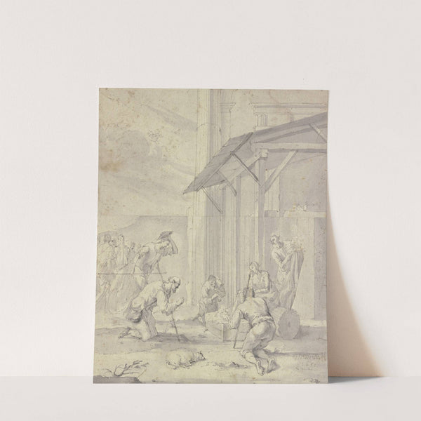 Adoration of the shepherds by Johann Heinrich Schönfeld