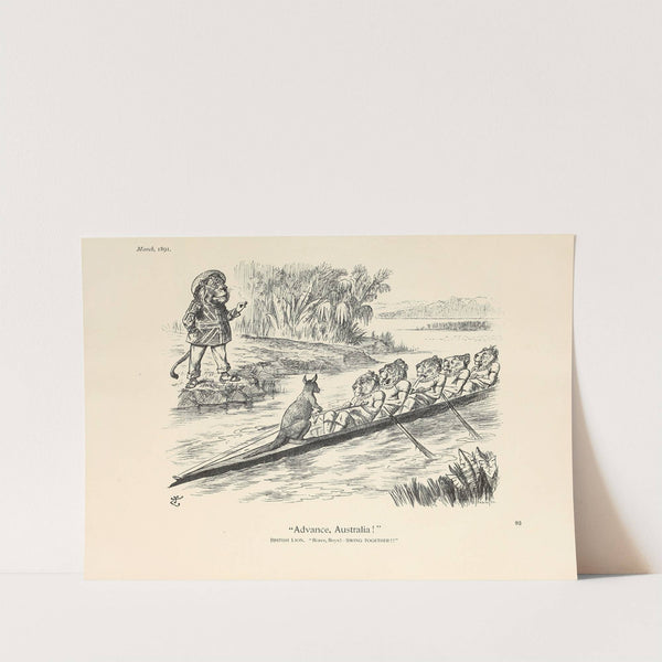 &#039;Advance, Australia!&#039; by Sir John Tenniel