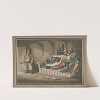 Adventures of Roderick Random; Morgan offending the delicate organs of Captain Whiffle. (1792) by Samuel Collings