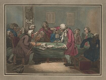 Adventures of Roderick Random; Roderick’s examination at Surgeons Hall. (1792)