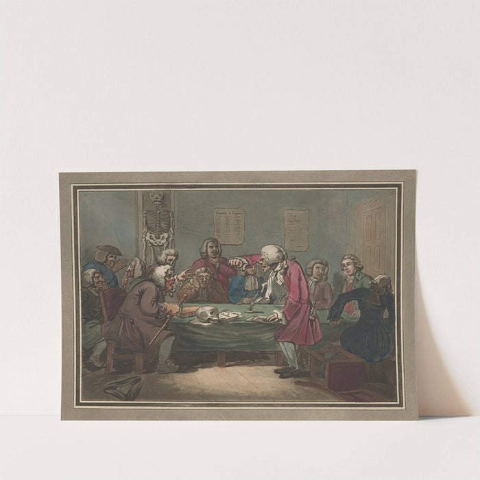 Adventures of Roderick Random; Roderick’s examination at Surgeons Hall. (1792) by Samuel Collings