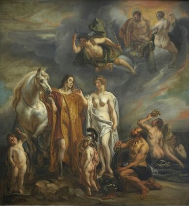 Aeneas Aided by the Gods