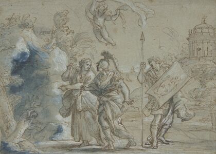 Aeneas and the Cumaean Sibyl Entering the Infernal Regions
