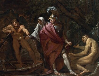 Aeneas On The Bank Of The River Styx
