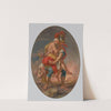 Aeneas Rescues Anchises from Burning Troy by Johann Heinrich Schönfeld