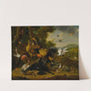 Aesop&#039;s fable of the raven by Workshop of Melchior de Hondecoeter