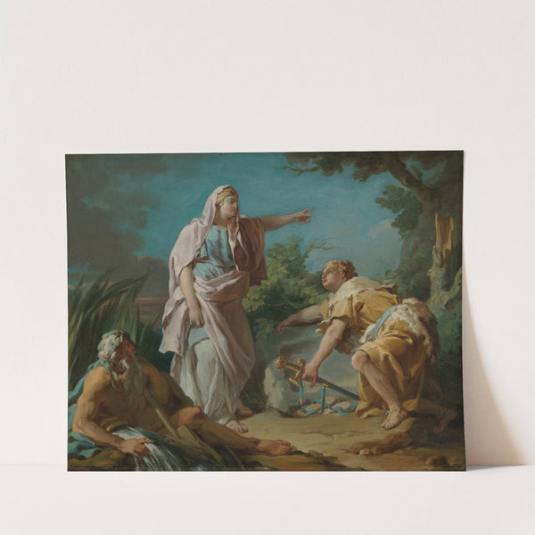 Aethra Showing her Son Theseus the Place Where his Father had Hidden his Arms by Nicolas-Guy Brenet