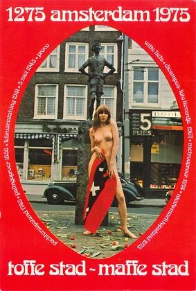 Affiche Amsterdam 1275-1975; toffe stad, maffe stad