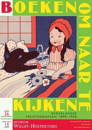 Affiche tentoonstelling ‘Boeken om naar te kijken. Nederlandse prentenboeken 1890-1950’