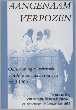 affiche voor tentoonstelling Aangenaam verpozen