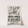 Afiche Libertad y amnistia by Ricardo Carpani