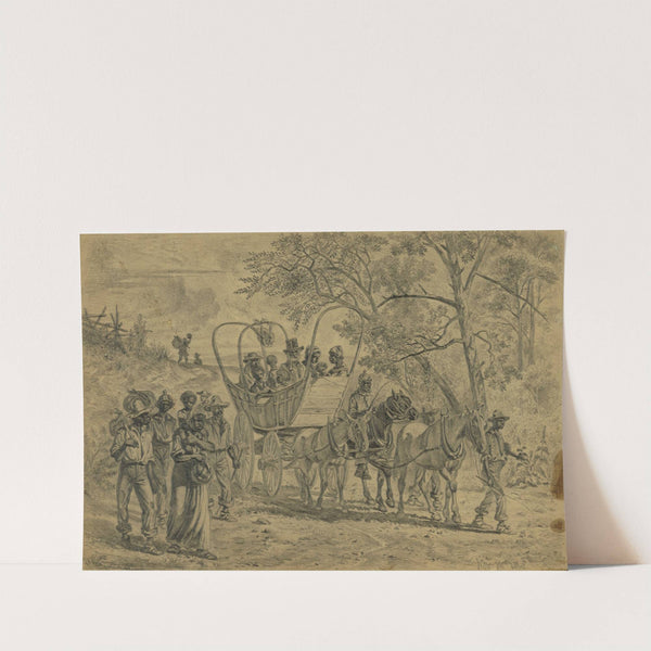 African American refugees coming into the Union lines near Culpeper Court House, Va. by Edwin Forbes