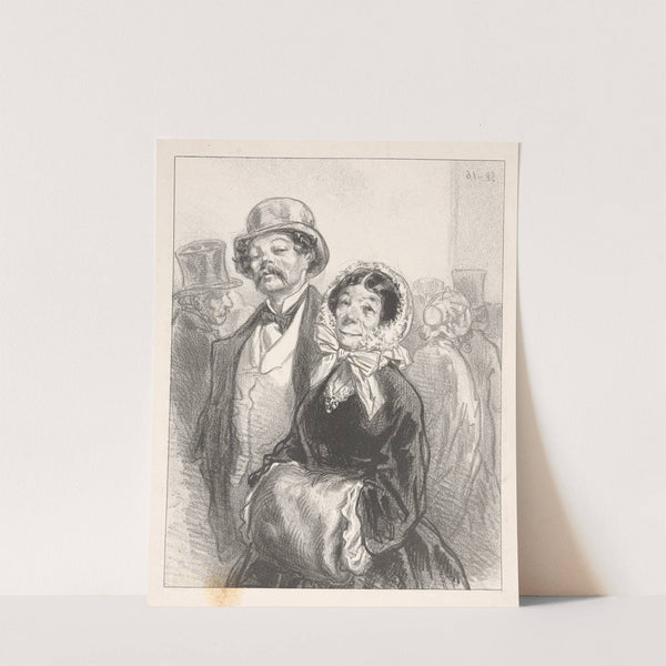 After nature; Nice turn (1840) by Paul Gavarni