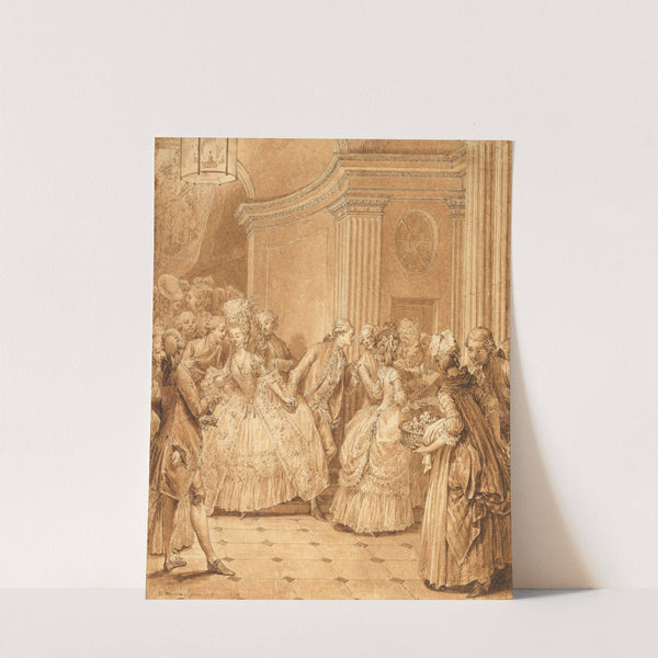 After the opera (‘La sortie de l’opéra’) by Jean-Michel Moreau