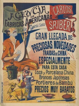 Agencia de fabricas americanas, Carlos Sriber. Gran llegada de preciosas novedades (1891)