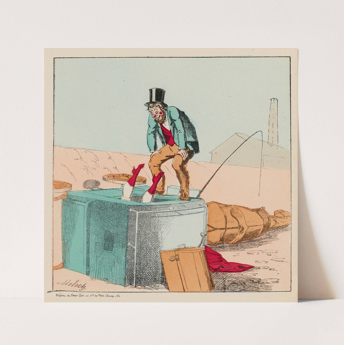 Comment il y a là des gens qui m’ont fait forcer par un sergent de ville de les conduire où ils voulaient (1871) by Moloch (Alphonse Hector Colomb)